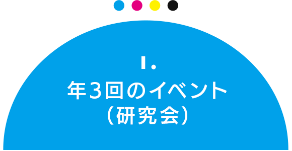 1.年3回のイベント（研究会）